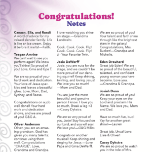 Congrat Note