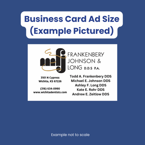 Playbill Ad - Single Show Business Card Size