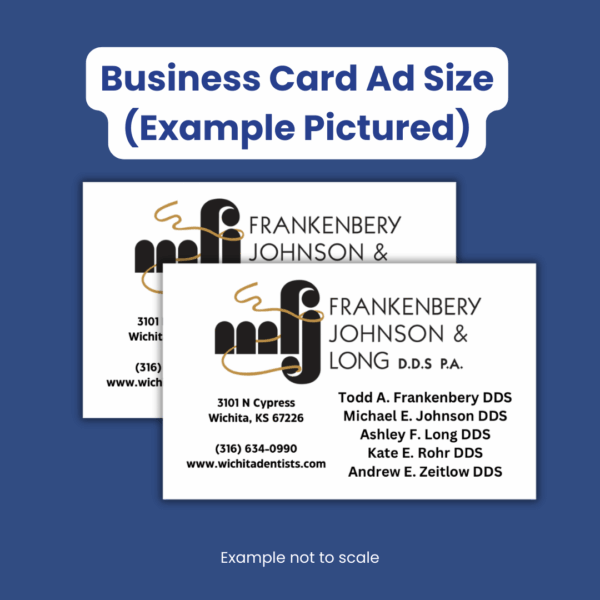 Playbill Ad - Two Shows Business Card Size