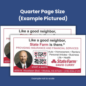 Playbill Ad - Two Shows Quarter Page Size
